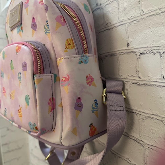 NWOT - Loungefly Pokémon Ice Cream Mini Backpack - Lavender - Rare - Picture 7 of 12